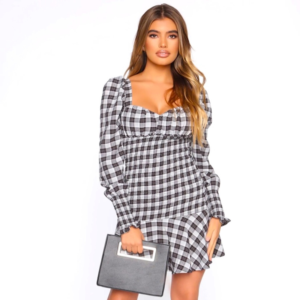 Fashion Nova Smocked Mini Dress
